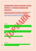 INTERNATIONAL ENGLISH LANGUAGE TESTING &NewLine;SYSTEM &lpar;IELTS&rpar; ENGLISH LANGUAGE AND &NewLine;LINGUISTICS &NewLine;VOCABULARY DEVELOPMENT AND ASSESSMENT COMPREHENSIVE PRACTICE &NewLine;EXAMINATION 2026&vert;Modules Covered&colon; Academic and General Training &NewLine;SPRING SEMESTER EXAMINATION 2025&sol;