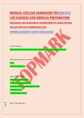 MEDICAL COLLEGE ADMISSION TEST &lpar;MCAT&rpar; &NewLine;LIFE SCIENCES AND MEDICAL PREPARATION &NewLine;BIOLOGICAL AND BIOCHEMICAL FOUNDATIONS OF LIVING SYSTEMS &NewLine;BIOLOGY PRACTICE EXAMINATION 2026 &NewLine;SPRING SEMESTER EXAM &lbrack;2025&sol;2026&rsqb;