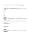 C785 Applied Healthcare Statistics - Week 6 Quiz 2026 WGU