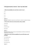 C785 Applied Healthcare Statistics - Week 7 Quiz 2026 &vert;WGU