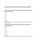 C785 Applied Healthcare Statistics Final Exam Practice 2026 &vert;WGU