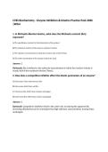 C785 Biochemistry - Enzyme Inhibition & Kinetics Practice Pack 2026&NewLine;&vert;WGU