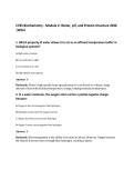 C785 Biochemistry - Module 2&colon; Water&comma; pH&comma; and Protein Structure 2026&NewLine;&vert;WGU