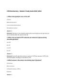 C785 Biochemistry - Module 5 Study Guide 2026 &vert;WGU