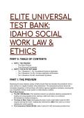 2026&sol;2027 Elite Idaho Social Work Law & Ethics Test Bank &lpar;60 Questions&rpar; &vert; Jurisprudence Exam Prep for LMSW&comma; LCSW&comma; & LBSW