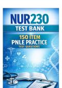 NUR230 TestBank Questions  150 Item PNLE Practice Test Questions 2026