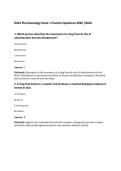 D441 Pharmacology Exam 1 Practice Questions 2026 &vert;WGU
