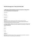 D441 Pharmacology Exam 1 Study Guide 2026 &vert;WGU