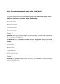D441 Pharmacology Exam 2 Study Guide 2026 &vert;WGU
