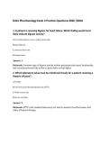D441 Pharmacology Exam 3 Practice Questions 2026 &vert;WGU