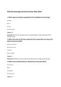 D441 Pharmacology Final Exam Practice 2026 &vert;WGU