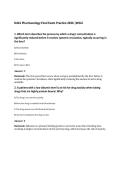 D441 Pharmacology Final Exam Practice 2026 &vert;WGU