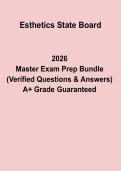 Esthetics State Board Exam Practice Test &vert; Skincare Licensing Questions&comma; Answers & Study Guide PDF 2026