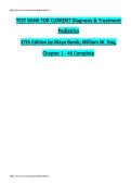 Test Bank for Current Diagnosis & Treatment&colon; Pediatrics 24th Edition by William W&period; Hay &vert; Latest Updated 2025&ndash;2026