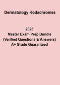 Dermatology Kodachromes Atlas &vert; Skin Lesions & Clinical Image-Based Diagnosis Study Guide PDF 2026
