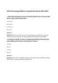 D441 Pharmacology Midterm Comprehensive Review 2026 &vert;WGU
