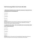 D441 Pharmacology Midterm Exam Practice 2026 &vert;WGU