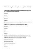 D441 Pharmacology Week 2 Comprehensive Study Guide 2026 &vert;WGU