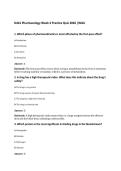 D441 Pharmacology Week 3 Practice Quiz 2026 &vert;WGU