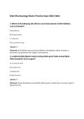 D441 Pharmacology Week 4 Practice Exam 2026 &vert;WGU