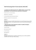 D441 Pharmacology Week 5 Practice Questions 2026 &vert;WGU