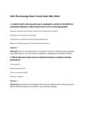 D441 Pharmacology Week 5 Study Guide 2026 &vert;WGU