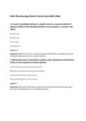 D441 Pharmacology Week 6 Practice Quiz 2026 &vert;WGU