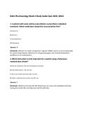 D441 Pharmacology Week 6 Study Guide Quiz 2026 &vert;WGU