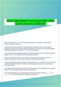 WGU C208 Module Tests Exam With 100&percnt; Correct Answers