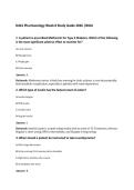 D441 Pharmacology Week 8 Study Guide 2026 &vert;WGU