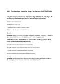 D441 Pharmacology&colon; Endocrine Drugs Practice Pack 2026&sol;2027 WGU
