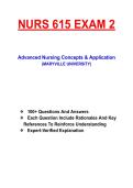 MARYVILLE NURS 615 &vert; EXAM 2 STUDY GUIDE &vert; NURSING INFORMATICS REVIEW &plus; KEY CONCEPTS &vert; PRACTICE QUESTIONS & ANSWERS &lbrack;LATEST 2026&rsqb;