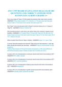 ANCC FNP Board Exam 100&plus; Questions with Answers and Rationales Study Guide 2026