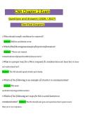 CNA Chapter 2 Exam Questions with Verified Correct Answers A&plus;&NewLine;