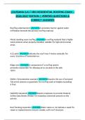 Louisiana 7-803 Residential Roofing Exam Questions with Verified Correct Answers A&plus;