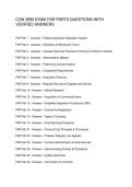 CON 3990 EXAM FAR PARTS QUESTIONS WITH VERIFIED ANSWERS  