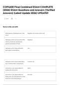 COP4600 Final Combined EXAM COMPLETE &lpar;2026&rpar; EXAM Questions and Answers &lpar;Verified Answers&rpar; &lpar;Latest Update 2026&rpar; UPDATE&excl;&excl;