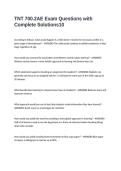 TNT 700&period;2AE Exam Questions with Complete Solutions
