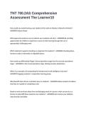 TNT 700&period;2AS Comprehensive Assessment The Learner Exam Questions & Answers