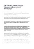 TNT 700&period;4AS - Comprehensive Assessment &lpar;Instructional Strategies&rpar; Exam Questions & Answers