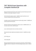 TNT 700&period;5A Exam Questions with Complete Solutions