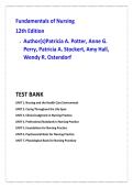 Fundamentals of Nursing Test Bank 12th Edition &vert; 1000 NCLEX Practice Questions &plus; NGN Clinical Judgment Exam Prep PDF
