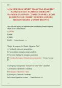 IAEM CEM&sol;AEM EXAM AND PRACTICE EXAM &NewLine;NEWEST 2026 TEST BANK&vert; IAEM CEM &lpar;CERTIFIED &NewLine;EMERGENCY MANAGER&rpar; AEM EXAM PREP WITH &NewLine;COMPLETE 750 REAL EXAM QUESTIONS AND &NewLine;CORRECT VERIFIED ANSWERS&sol; ALREADY GRADED &NewLine;A&plus; &lpar;MOST RECENT&excl;&excl;&rpar; 