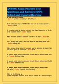 ASBOG Exam Practice Test Questions and Answers 100&percnt; Solved and Updated this Year