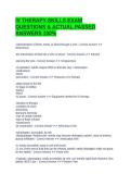 IV THERAPY-SKILLS EXAM QUESTIONS & ACTUAL PASSED ANSWERS 100&percnt;