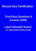 Wound Care Certification Exam &ndash; Complete Study Guide & Revision Notes &lpar;PDF&rpar;