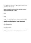 NURS 600 Theoretical Foundations of Nursing Practice Midterm Exam&NewLine;2 Study Guide 2026 &vert;Maryville