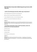 NURS 600 Week 6 Study Guide&colon; Middle-Range Nursing Theories 2026&NewLine;&vert;Maryville