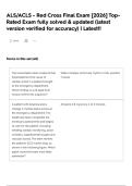 ALS&sol;ACLS - Red Cross Final Exam &lbrack;2026&rsqb; Top-Rated Exam fully solved & updated &lpar;latest version verified for accuracy&rpar; &vert; Latest&excl;&excl;