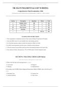 NR 224 Fundamentals of Nursing &ndash; Comprehensive Final Examination 2026 &vert; 250 Questions with Verified Answers and Rationales